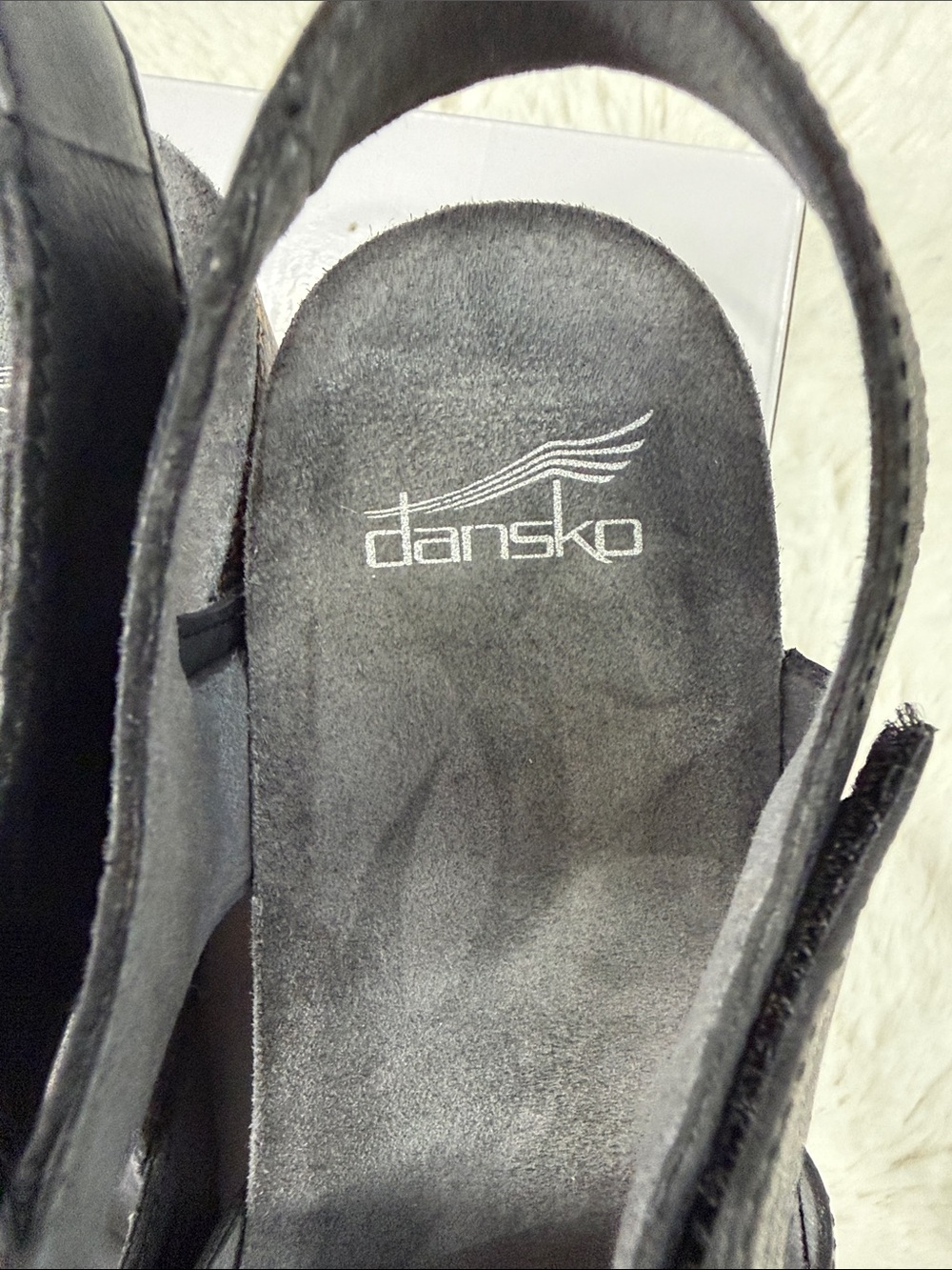 Dansko Black Triple-Strap Slingback Sandals - Picture 16 of 16